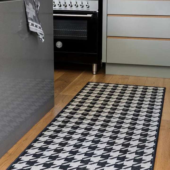 Houndstooth Black | Rug