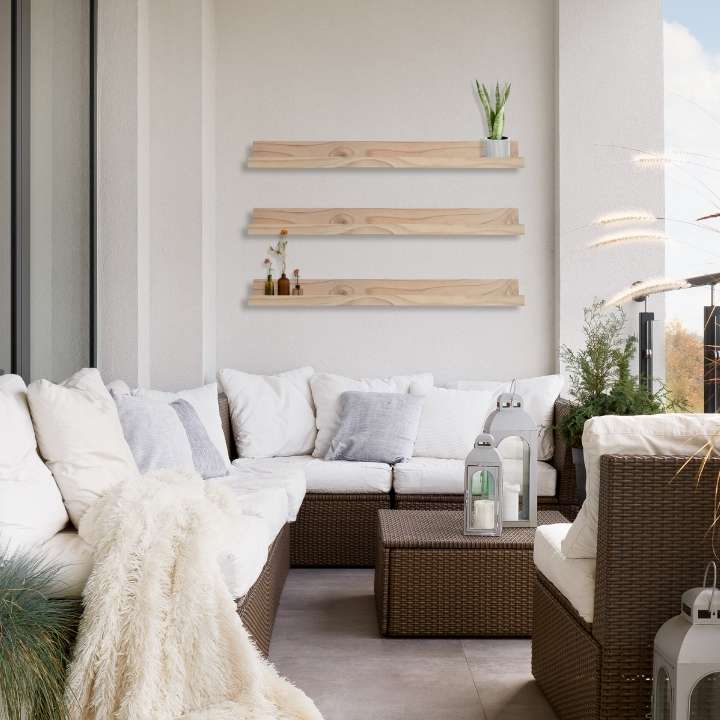 Knotty Pine Picture Ledge Shelf