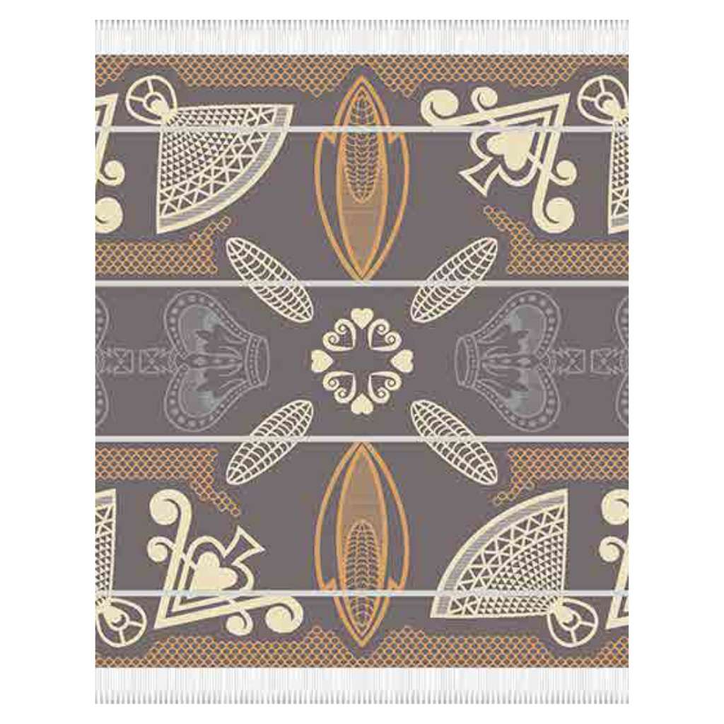 Top view of the Basotho Throw Iron/Bone