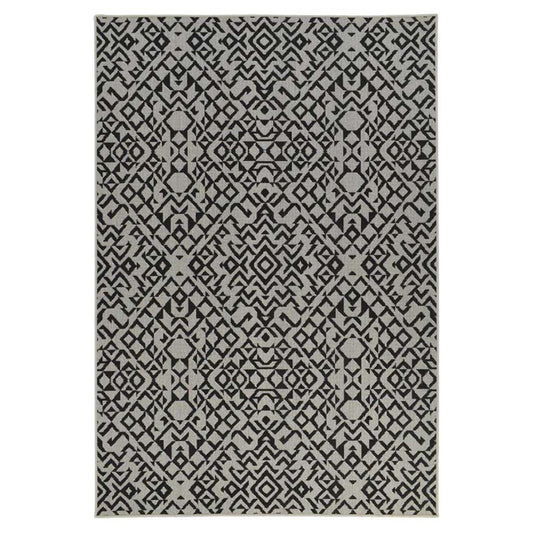 Kayden White with Black | rug