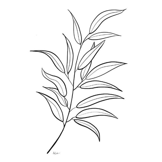 Botanical 1 Line Art