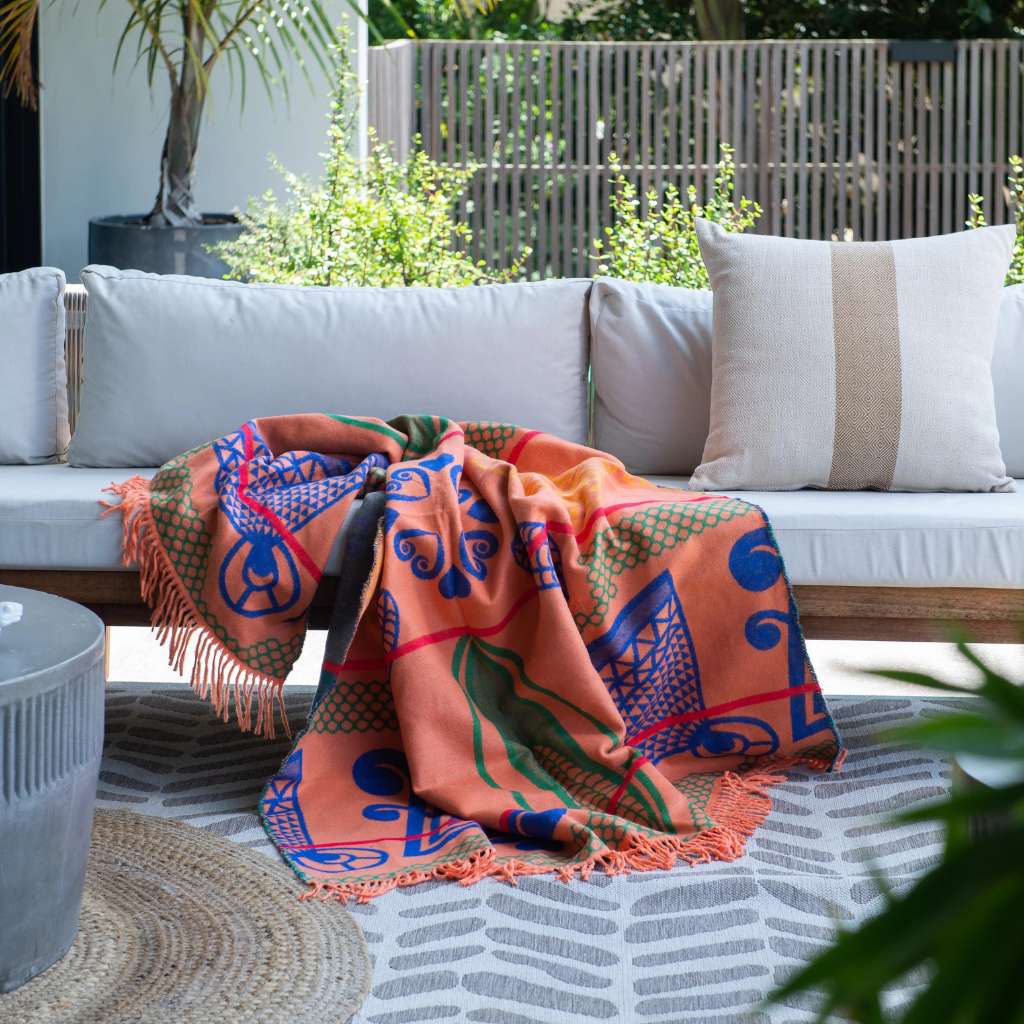 Basotho Throw | Firecracker/Old Royal