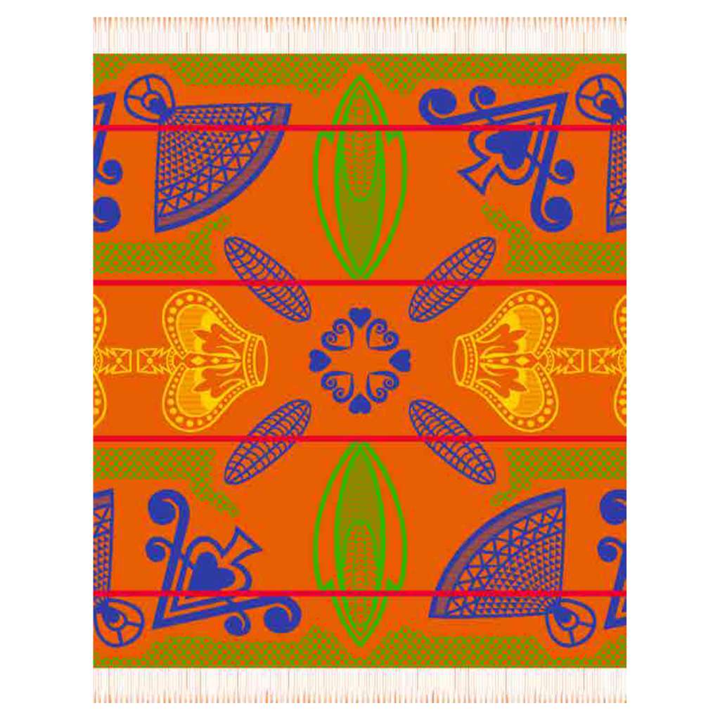 Basotho Throw | Firecracker/Old Royal