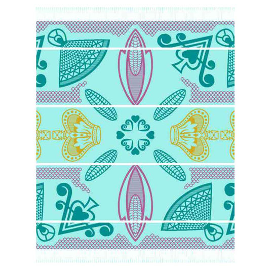 Basotho Throw | Light Aqua/Kingfisher