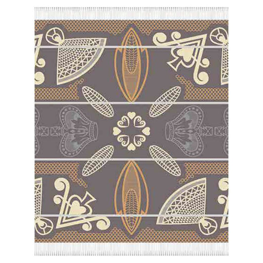 Top view of the Basotho Throw Iron/Bone