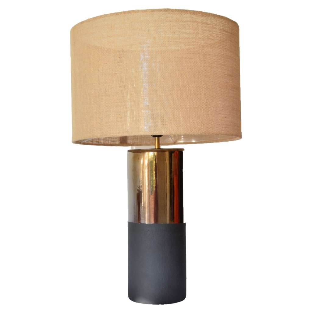 Bronze Dual-Tone Artisan Table Lamp