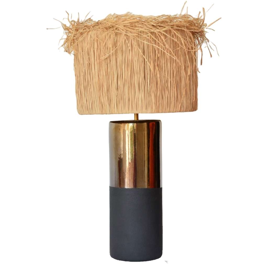 Bronze Dual-Tone Artisan Table Lamp