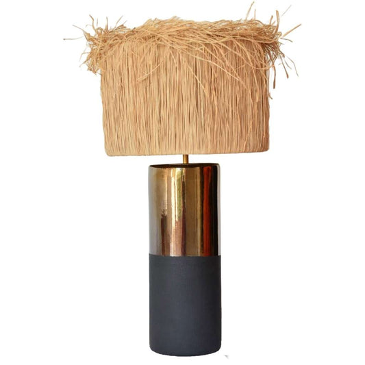 Bronze Dual-Tone Artisan Table Lamp