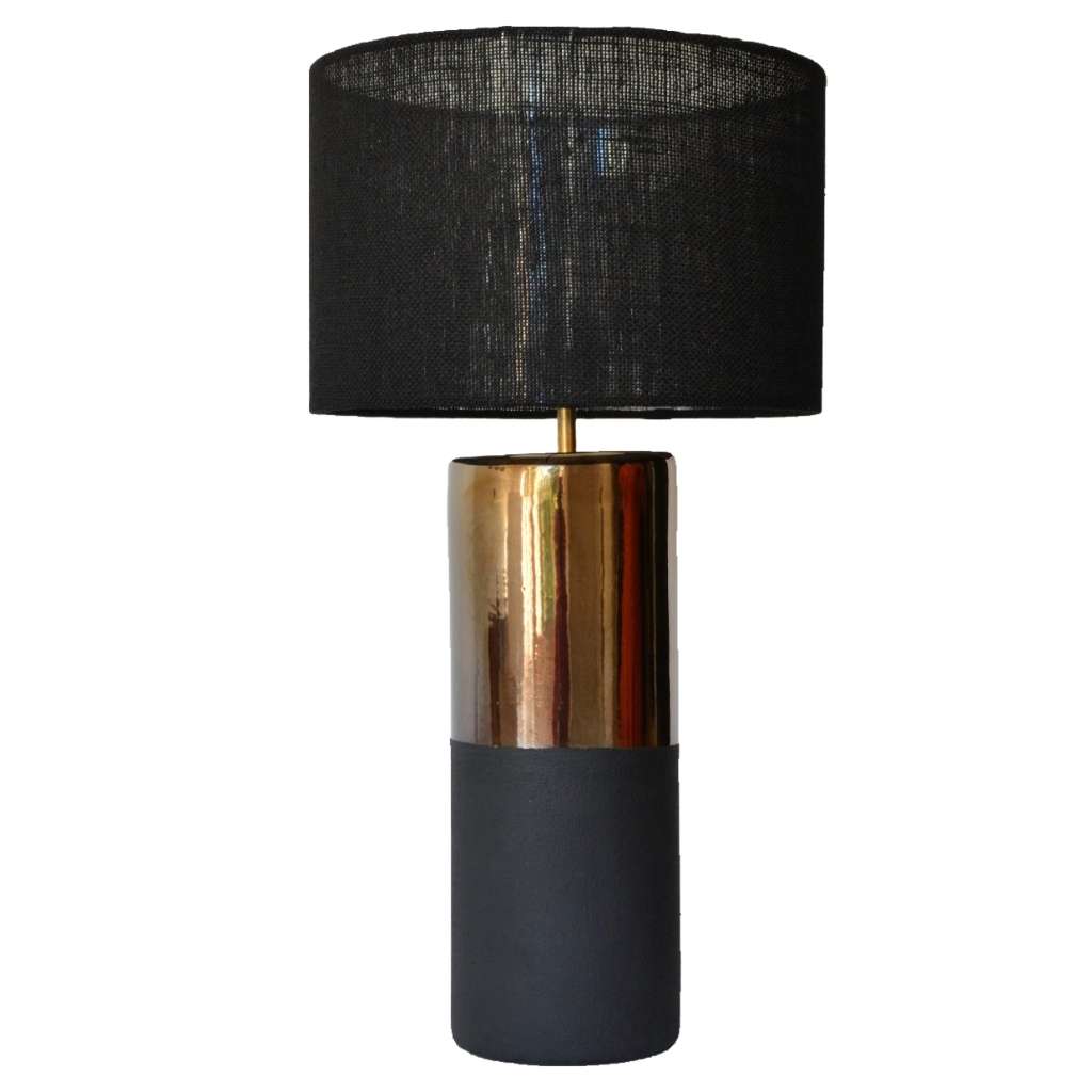 Bronze Dual-Tone Artisan Table Lamp