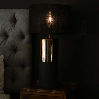 Bronze Dual-Tone Artisan Table Lamp