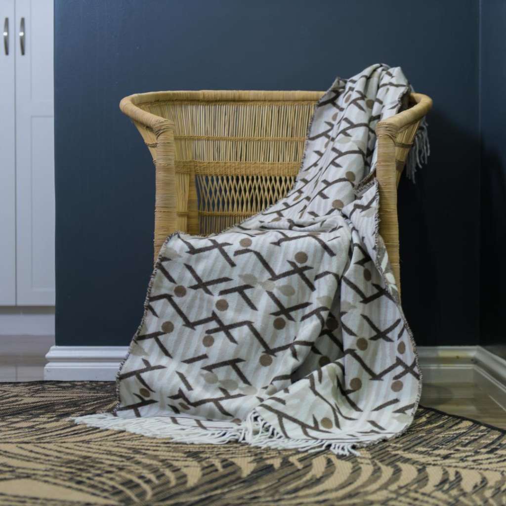 Bella Vita - Himba Throw | Oyster Grey/Cocoa