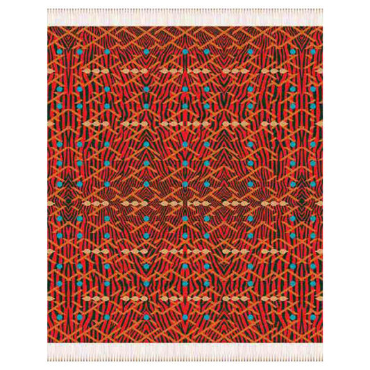 Top view of  Himba Burnt Red/Old Gold