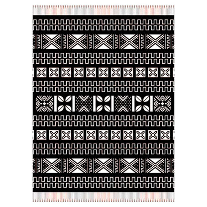 Mud Cloth Throw | Black/Natural