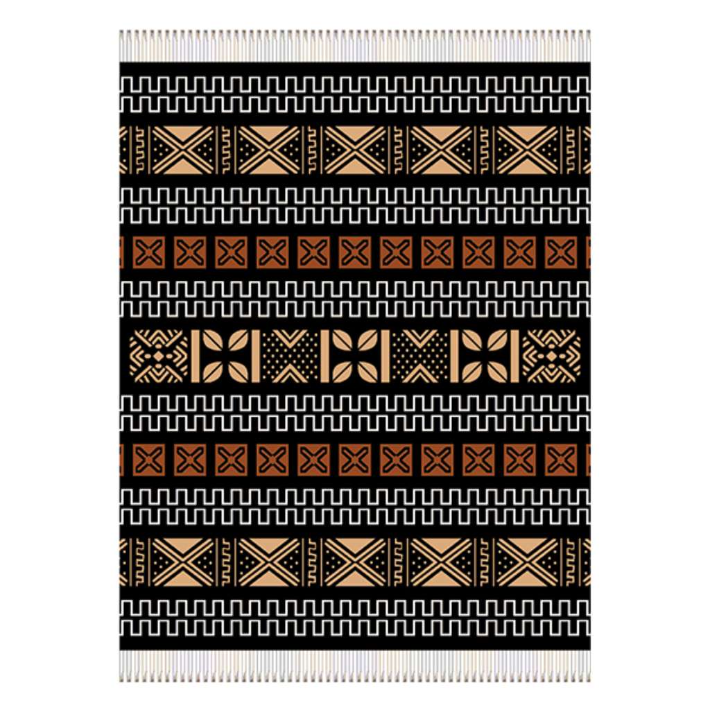 Mud Cloth Throw | Multi Black/Clay