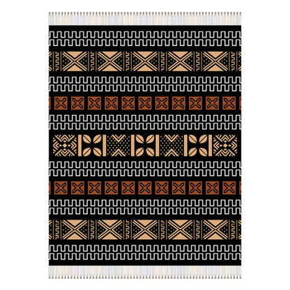 Mud Cloth Throw | Multi Black/Clay