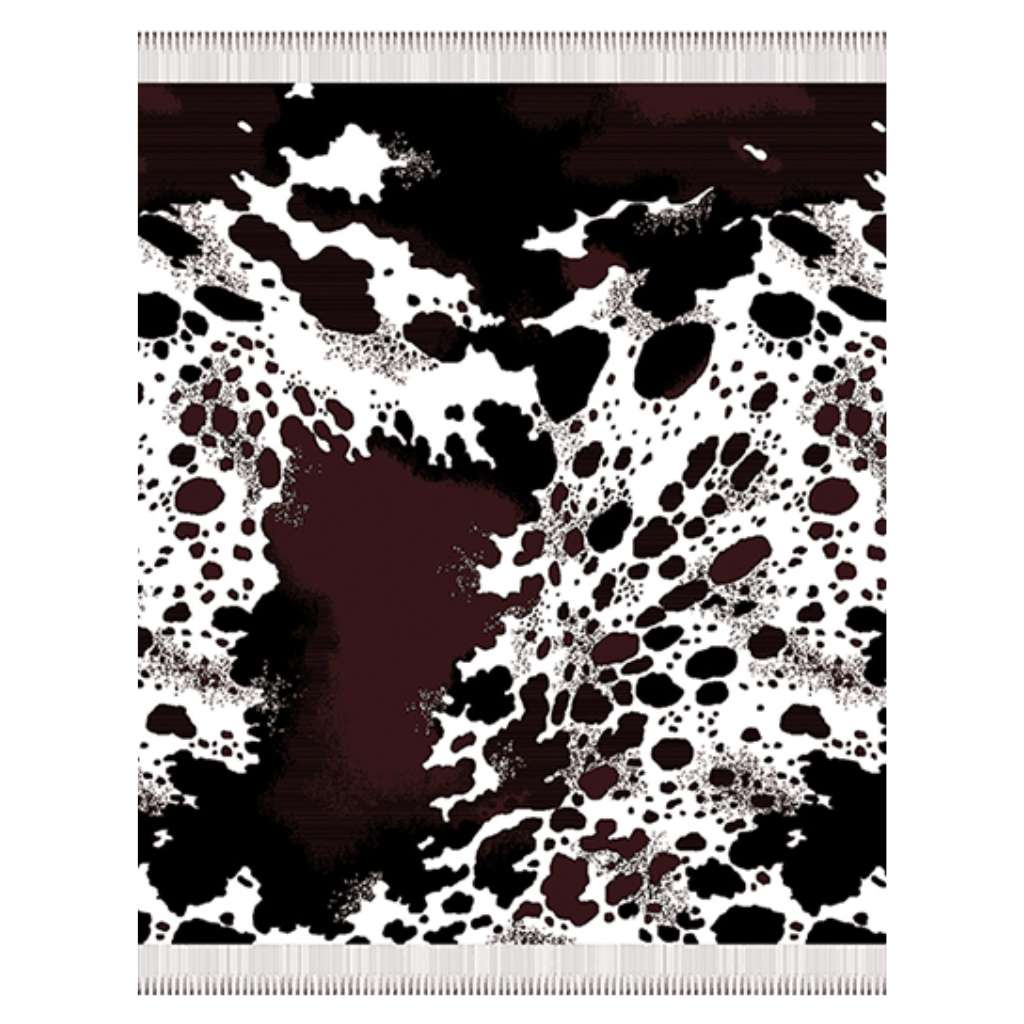 Nguni Skin Throw | Natural/Black