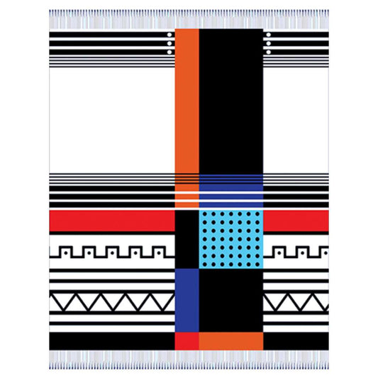 Xhosa Umbhaco Throw | Black/Natural