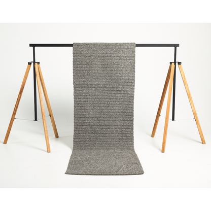 Front view of the Crochet Runner Rug in colour Willow