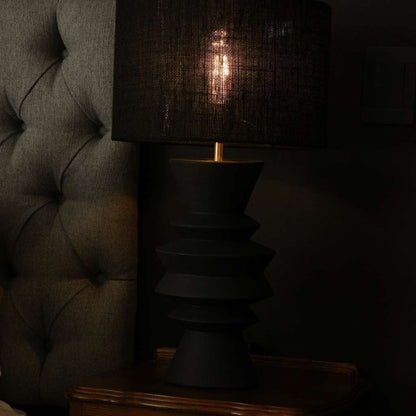 ZigZag Black | Artisan Table Lamp