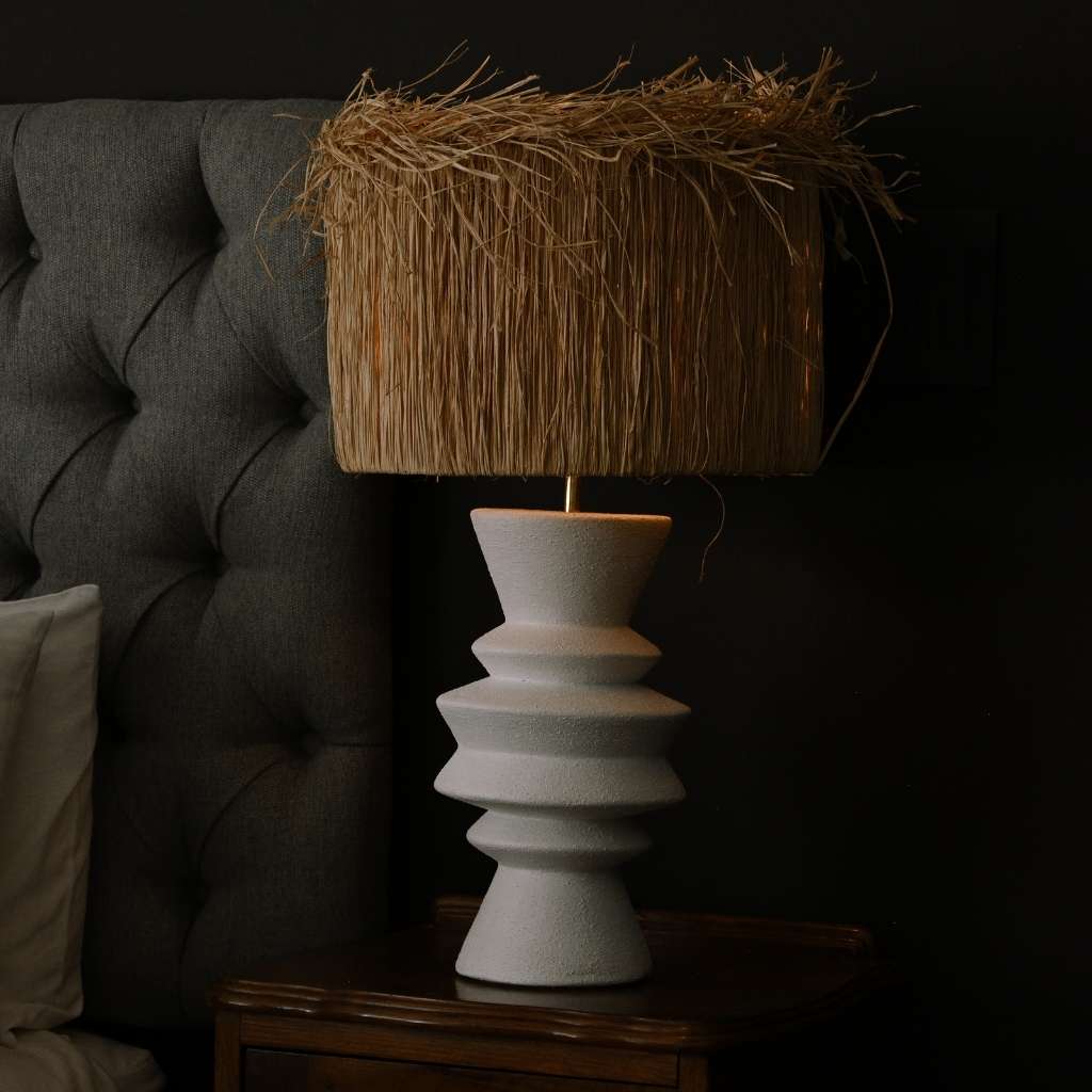 ZigZag White | Artisan Table Lamp