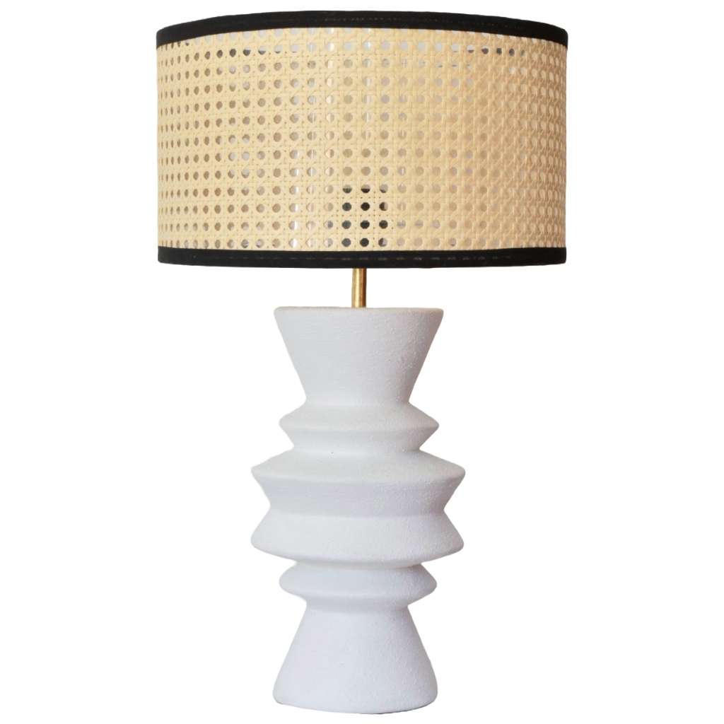 ZigZag White | Artisan Table Lamp