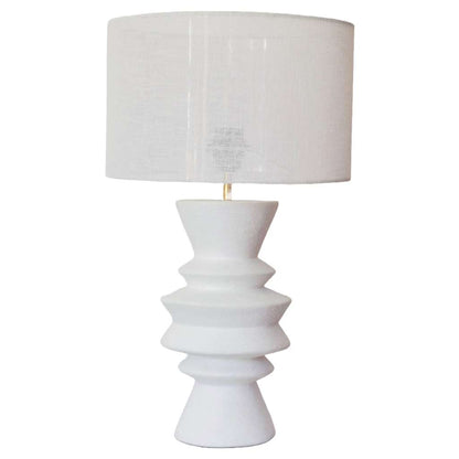 ZigZag White | Artisan Table Lamp