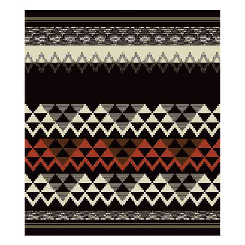 Top view of the Zulu Basket Throw | Cocoa/Bone