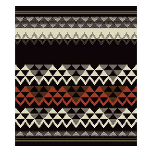 Top view of the Zulu Basket Throw | Cocoa/Bone